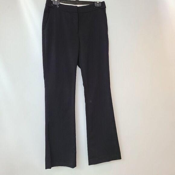 H&M Black Straight Leg Dress Pants Sz 8 - Picture 1 of 11